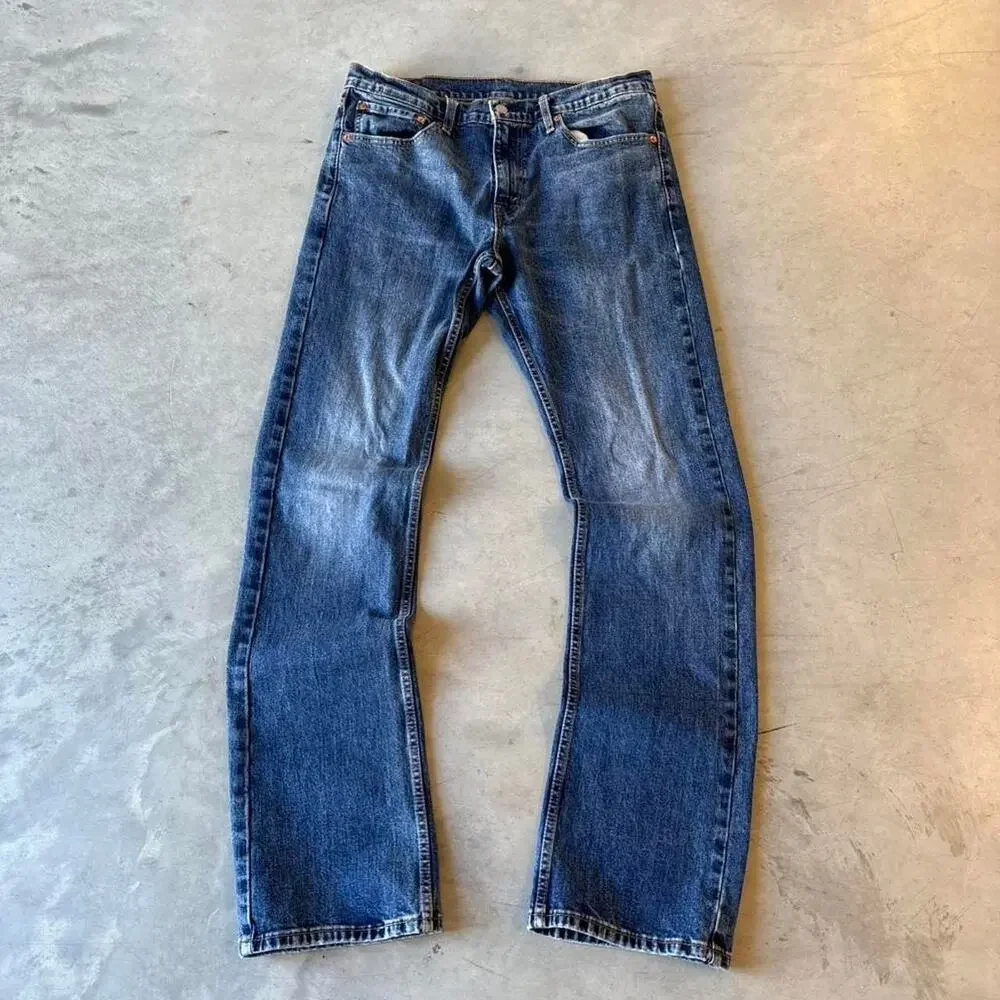 y2k levi’s 527 faded bootcut flared distressed jeans